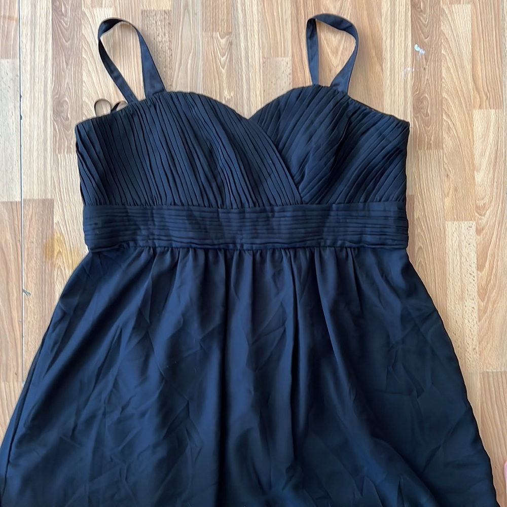 Black city chic floor length dress